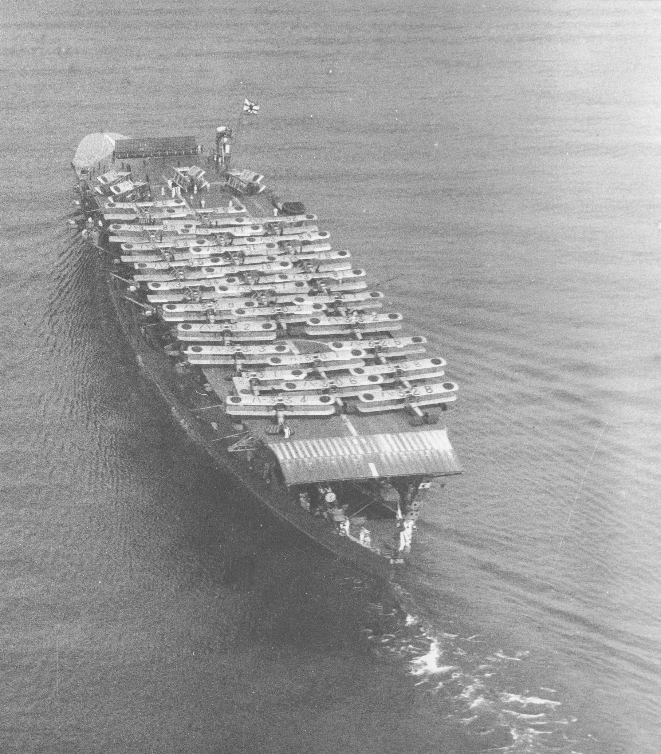 Archive Japanese Naval photo showing the Japanese aircraft carrier Akagi 01