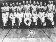 Asisbiz USN archive photo showing the VS 6 aircrew which helped sink the Imperial Japanese aircraft carrier Akagi 01