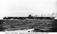 Asisbiz Archive Japanese Naval photo showing the Japanese aircraft carrier Hiryu sea trials 28th April 1939 01