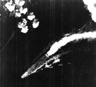 Asisbiz Archive USN photo showing the Japanese carrier Hiryu under B 17 attack Battle of Midway 4th Jun 1942 02