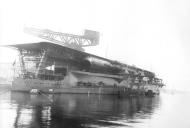 Asisbiz Archive Japanese photo showing the Japanese aircraft carrier Kaga being fitted out in 1928 01