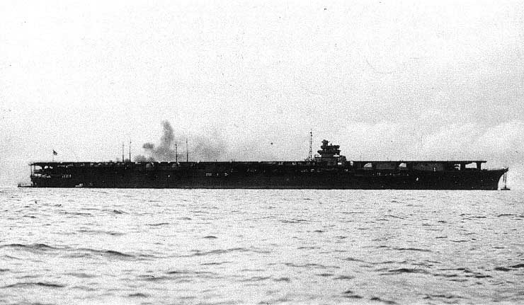 Archive Japanese Naval photo showing the Japanese aircraft carrier Shokaku during sea trials 1941 02