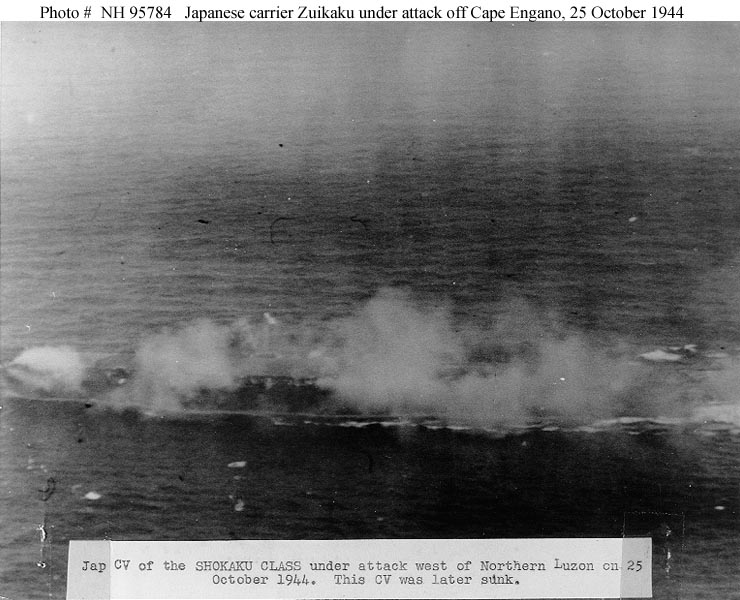 USN photos taken during Battle off Cape Engano showing the HIJMS Zuikaku 25th Oct 1944 03