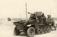 Asisbiz Fla Bataillon 22 (mot) with 2cm Flak 38 SdKfz 11 advancing into Russia 1942 ebay 02
