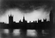 38 Palace of Westminster London is silhouetted by fires caused by the German Blitz 01