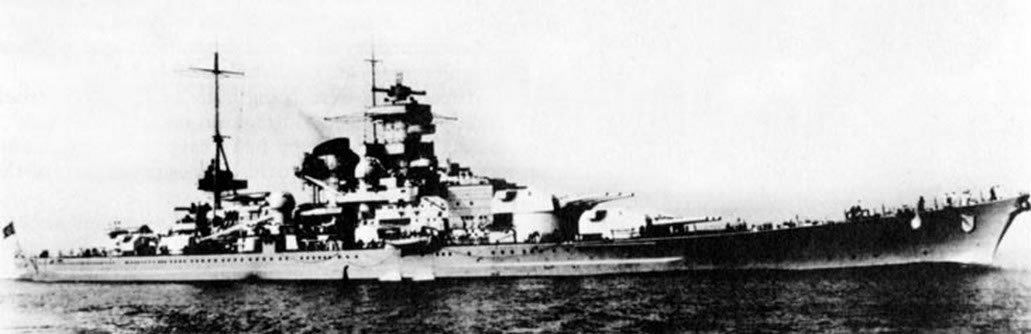 Kriegsmarine Scharnhorst class battlecruisers battleship KMS Scharnhorst during Sea trials 06