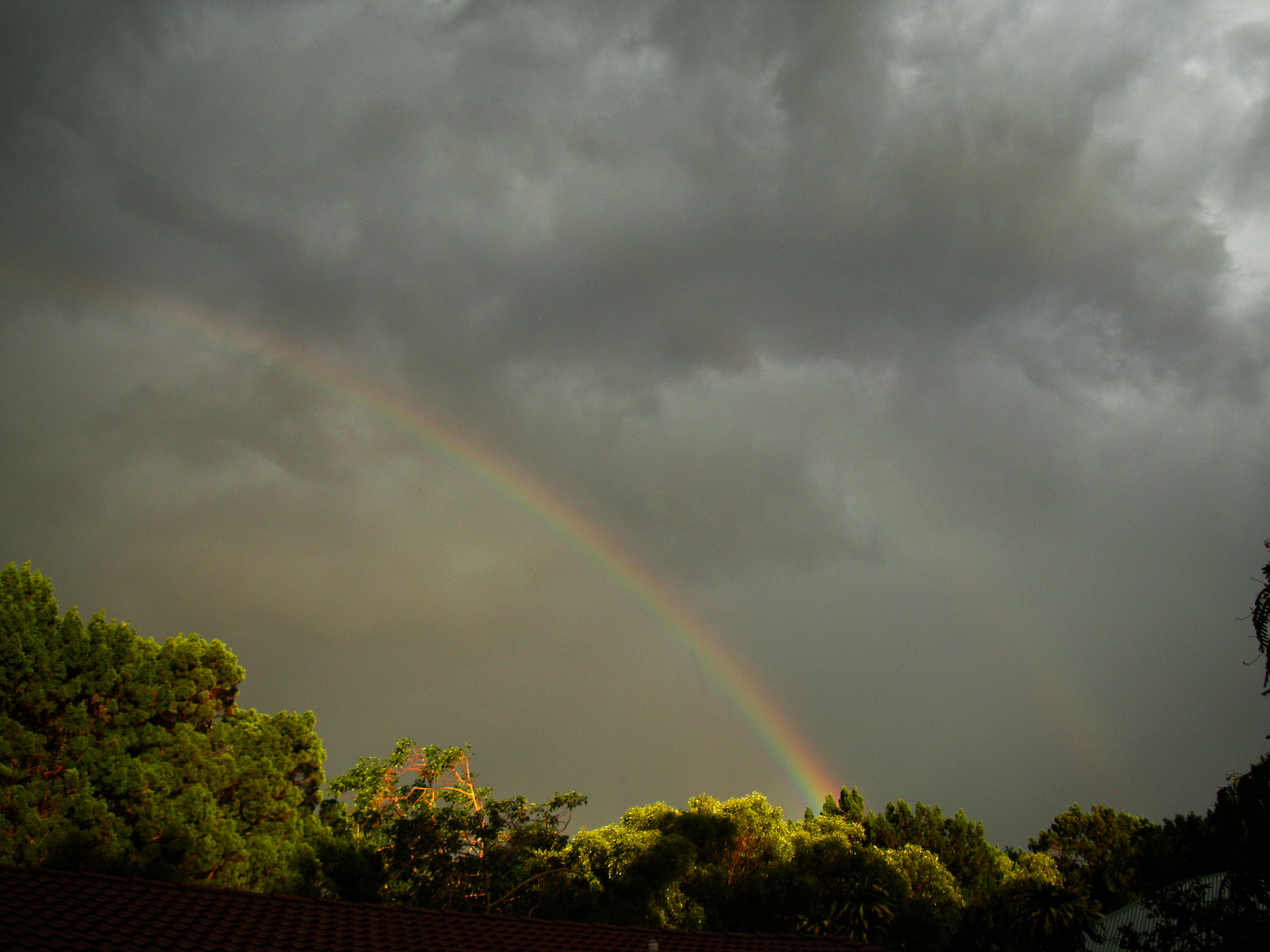 Textures Clouds double Rainbow Sky Storms Weather Phenomena 01
