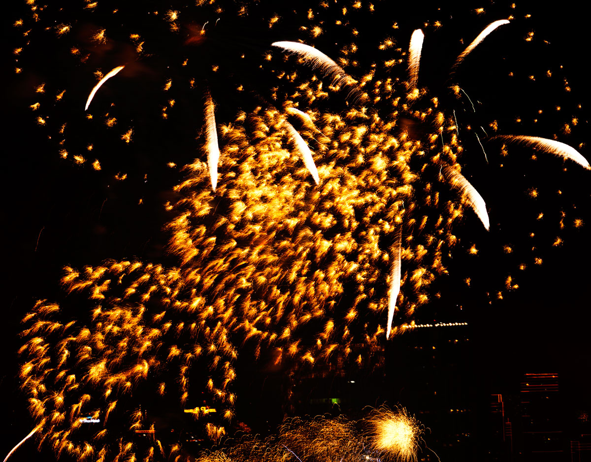 New Year 2011 Fireworks Makati Philippines 036