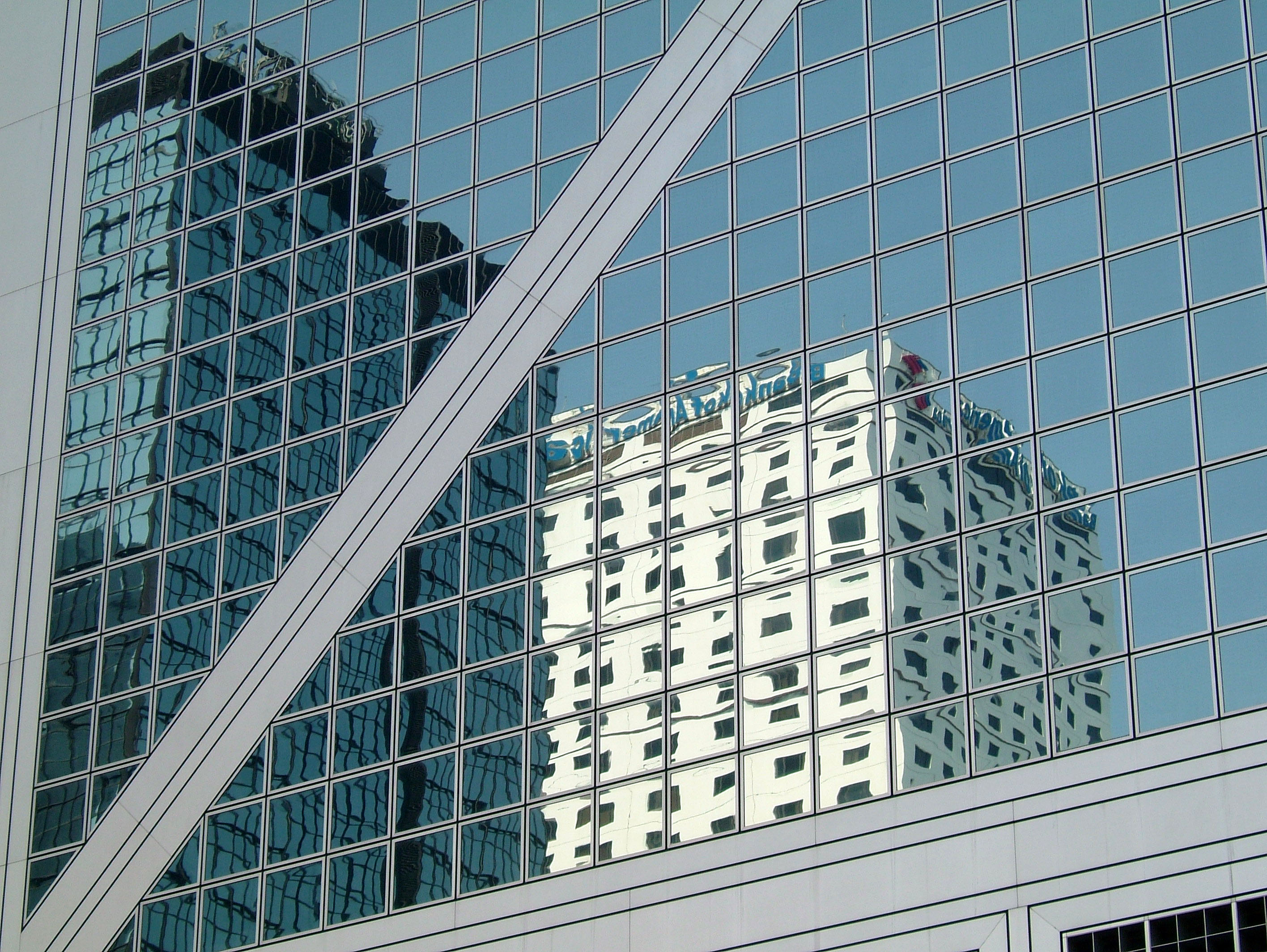 Textures Building window reflections Hong Kong 02