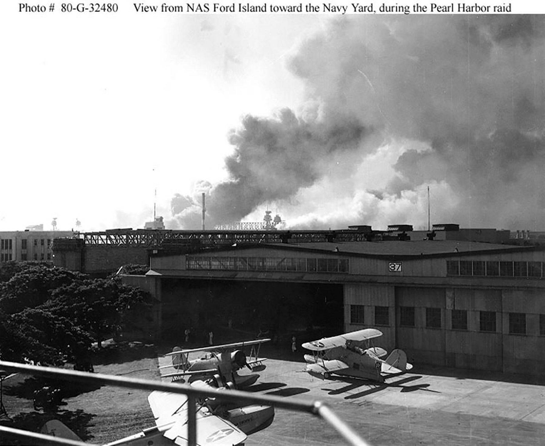 USN Photo archieves Pearl Harbor Ford Island Seaplane Base 003