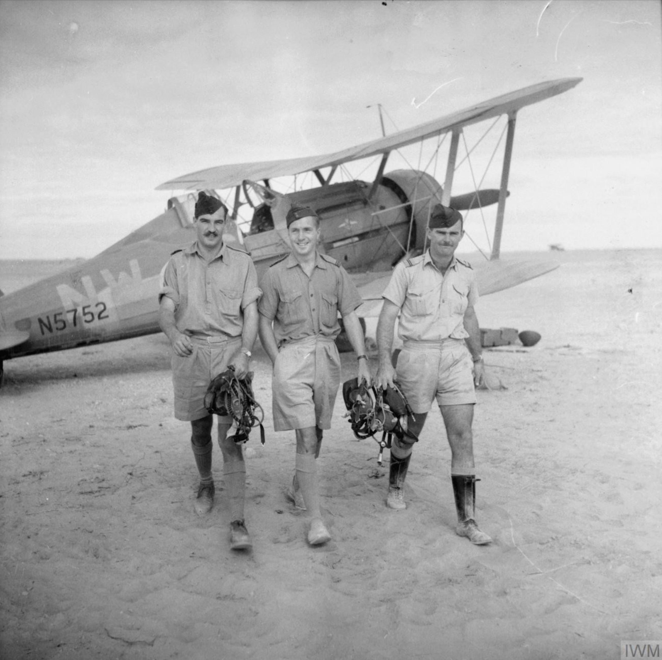 Gloster Gladiator II RAAF 3Sqn NWG N5752 at LG10 Gerawala Egypt 1940 IWM CM245