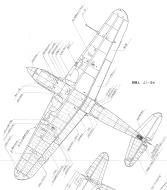 Asisbiz Art profile blueprints and technical drawings of Japanese fighter Kawasaki Ki 61 Tony 05