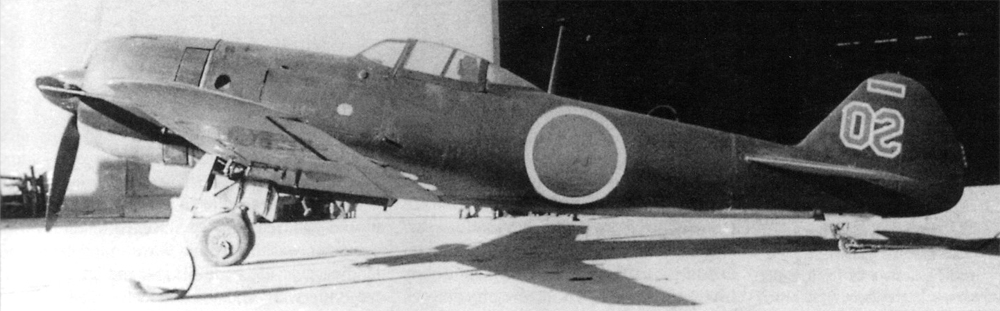 Nakajima Ki 84 Protype red 102 Tachikawa under going trials August 1943 02