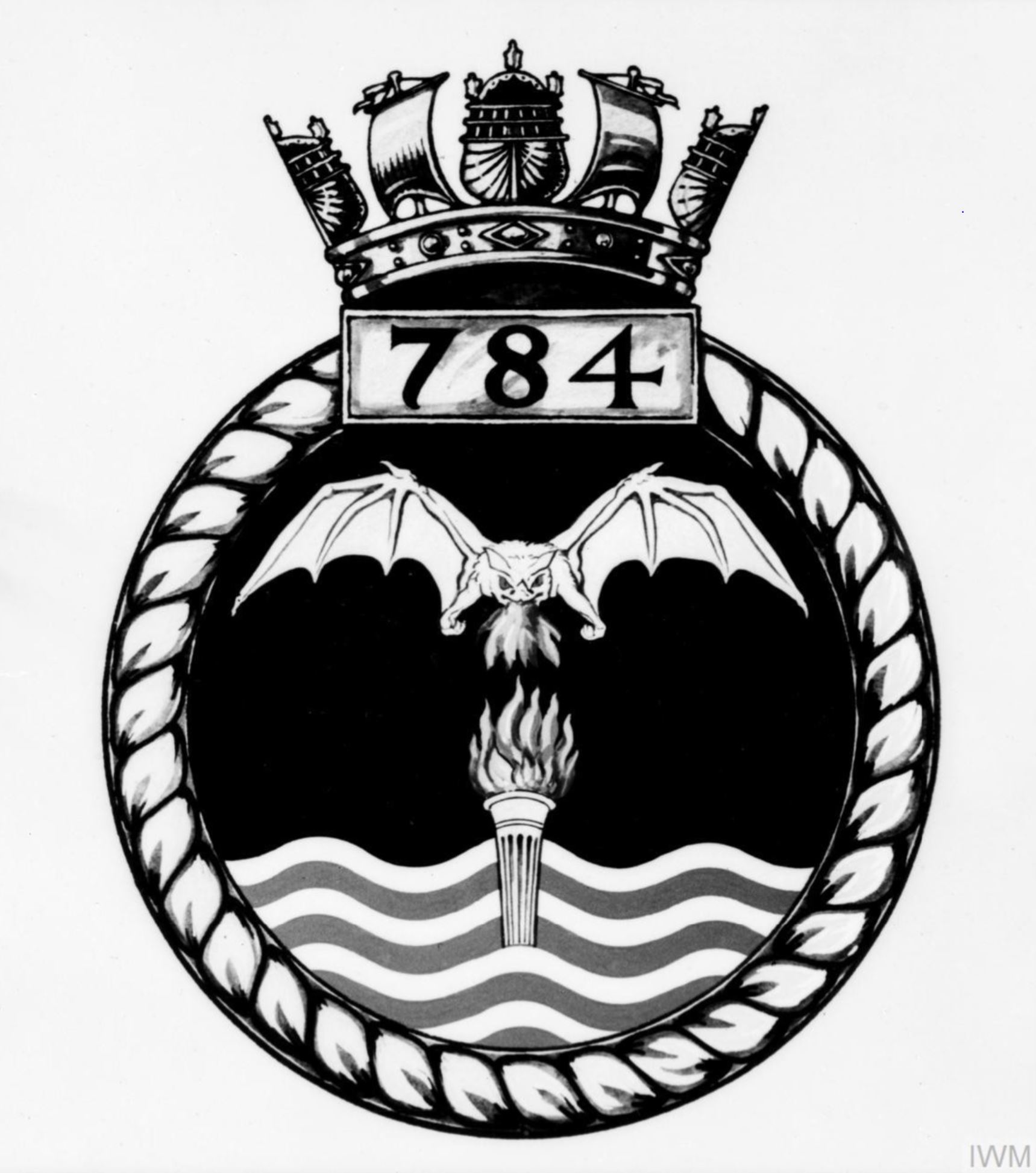 Fleet Air Arm crest of 784 Squadron IWM A26768