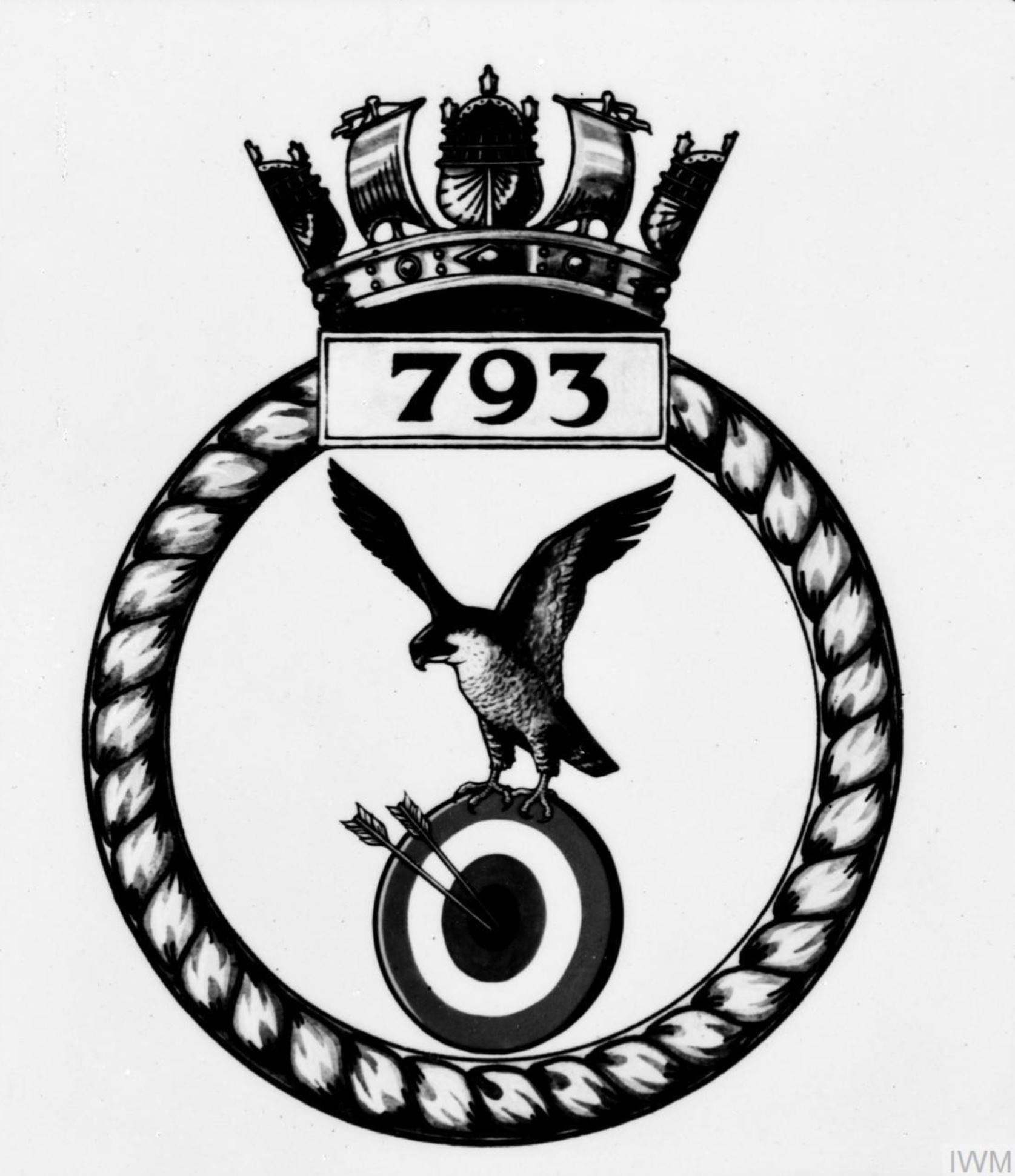 Fleet Air Arm crest of 793 Squadron IWM A28148