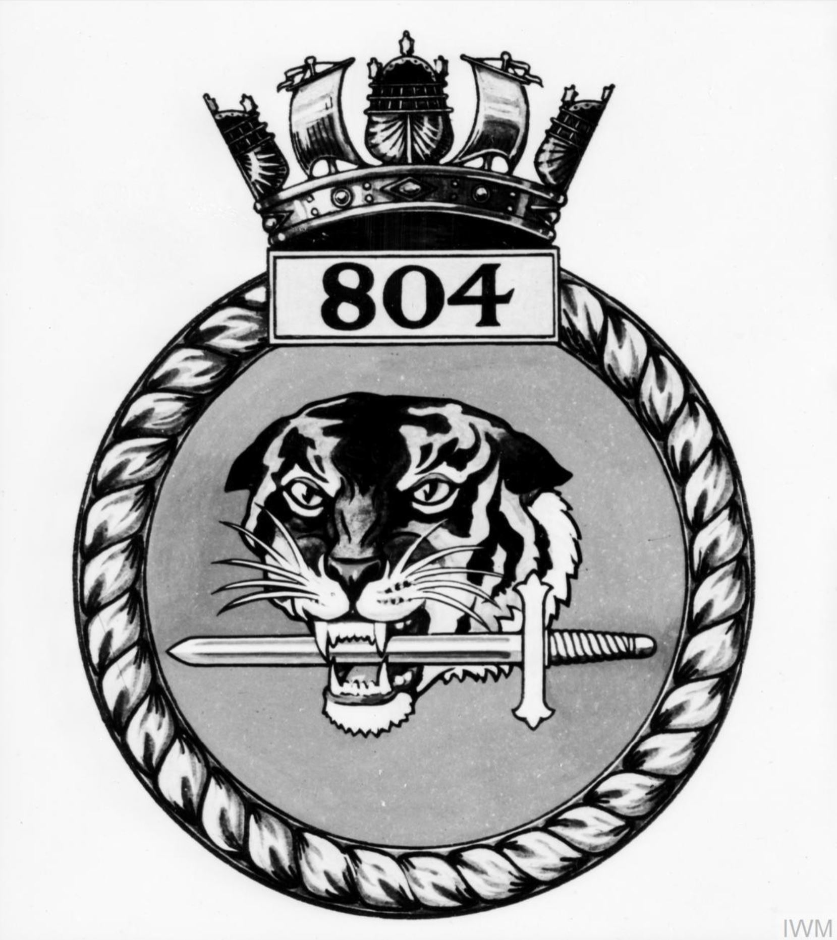 Fleet Air Arm crest of 804 Squadron IWM A26775