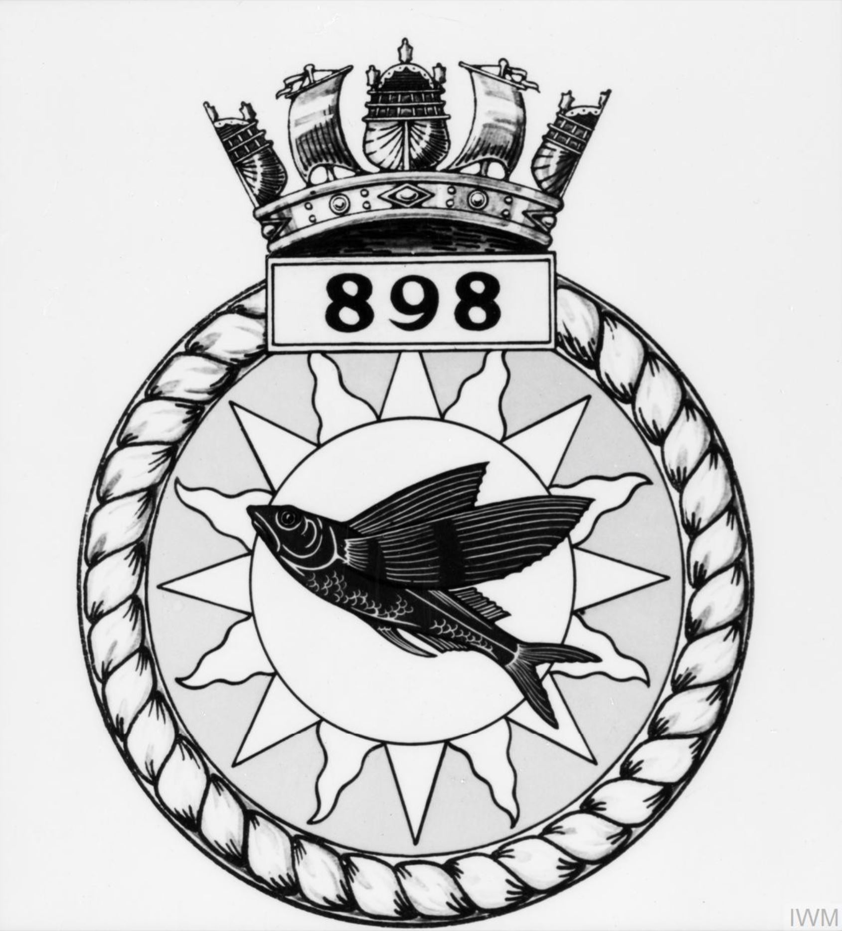 Fleet Air Arm crest of 898 Squadron IWM A26795