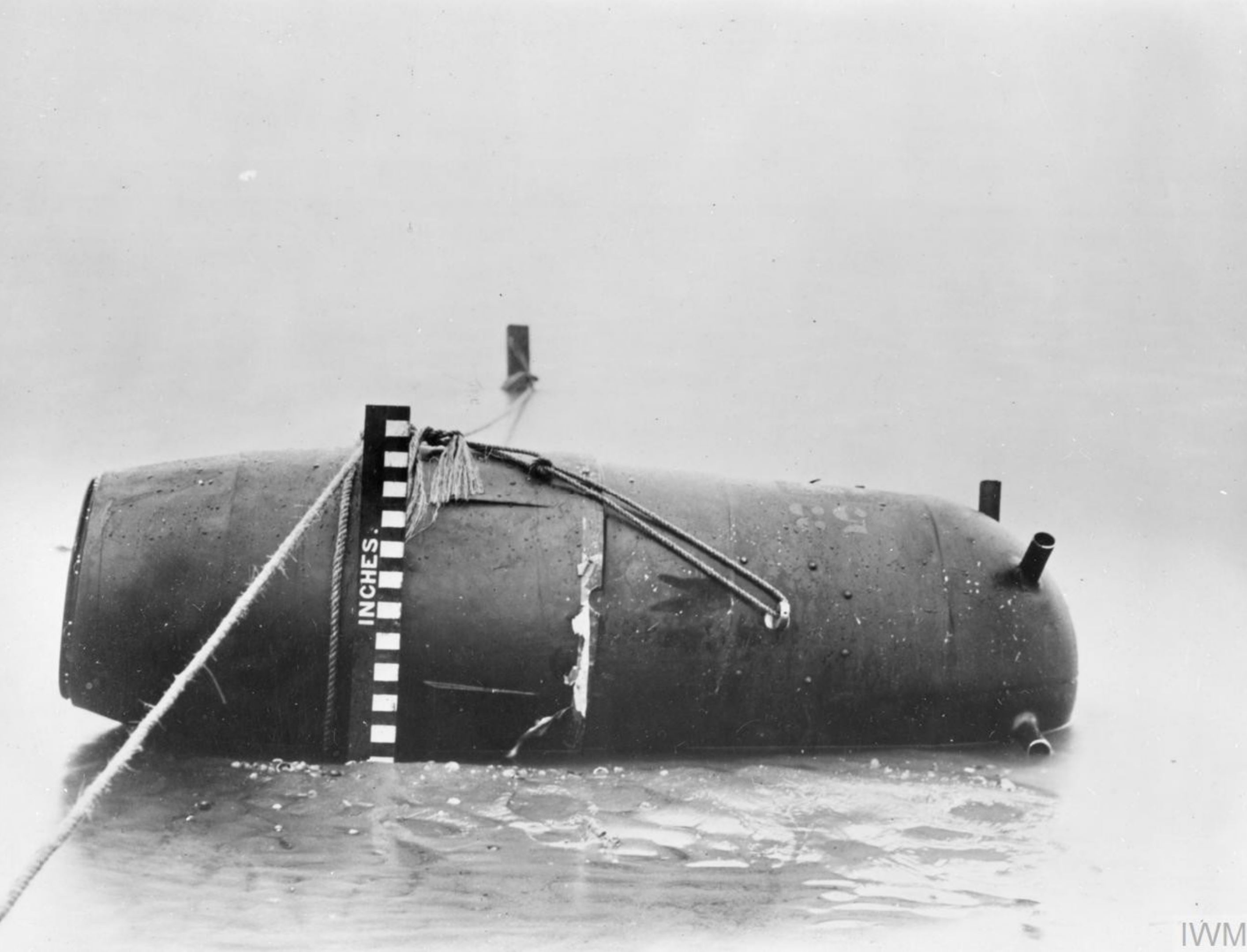 German magnetic mine recovered in 1939 IWM A30292