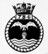 Asisbiz Fleet Air Arm crest of 784 Squadron IWM A26768