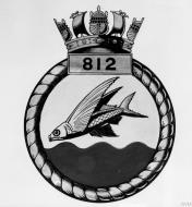 Asisbiz Fleet Air Arm crest of 812 Squadron IWM A26778