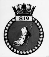 Asisbiz Fleet Air Arm crest of 819 Squadron IWM A28149
