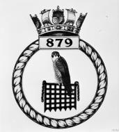Asisbiz Fleet Air Arm crest of 879 Squadron IWM A31114