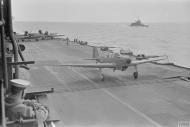 Asisbiz Fleet Air Arm 807NAS Fairey Fulmar taking off from HMS Ark Royal Apr 1941 IWM A3735