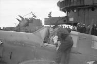 Asisbiz Fleet Air Arm Fairey Fulmar 807NAS landing aboard HMS Ark Royal Apr 1941 IWM A3835