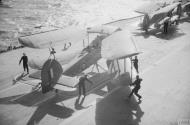 Asisbiz Fleet Air Arm Fairey Swordfish aboard HMS Ark Royal 1941 IWM A3769