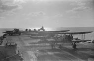 Asisbiz HMS Ark Royal Fairey Swordfish with Fulmars 807NAS foreground n Blackburn Skuas 800NAS onboard Apr 1941 IWM A3758