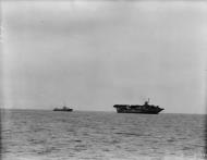 Asisbiz HMS Ark Royal torpedoed by the German U boat U 81 off Gibraltar sank 14th Nov 1941 IWM A6328