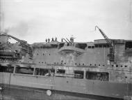 Asisbiz HMS Ark Royal torpedoed by the German U boat U 81 off Gibraltar sank 14th Nov 1941 IWM A6337