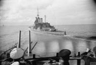 Asisbiz RN battlecruiser HMS Renown seen from HMS Kelvin off Sardina Nov 1940 IWM A2384