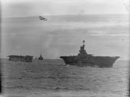 Asisbiz RN carrier HMS Ark Royal followed by HMS Argus n HMS Rodney Malta convoy 14th Nov 1940 IWM A9543