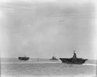 Asisbiz RN carrier HMS Ark Royal with HMS Argus and HMS Renown Malta convoy May 1941 IWM A4069