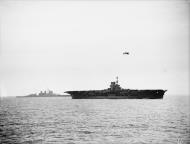 Asisbiz RN carrier HMS Ark Royal with HMS Renown at sea May 1941 IWM A4058