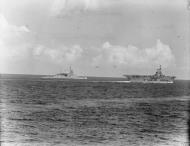 Asisbiz RN carrier HMS Ark Royal with HMS Renown leading n HMS Manchester astern Nov 1940 IWM A2335