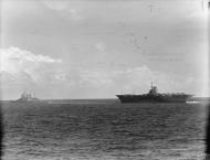 Asisbiz RN carrier HMS Ark Royal with HMS Renown leading n HMS Manchester astern Nov 1940 IWM A2337