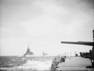 Asisbiz RN carrier HMS Ark Royal with HMS Renown off Gibraltar Nov 1941 IWM A4014