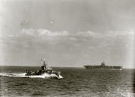 Asisbiz RN carrier HMS Ark Royal with HMS Sheffield off Sardinia 27th Nov 1940 IWM A2316