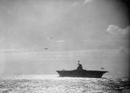 Asisbiz RN carrier HMS Ark Royal with Skuas and Swordfish landing after attacking the Italian Fleet off Sardinia IWM A2385