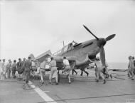Asisbiz Fleet Air Arm 803NAS Fairey Fulmar aboard HMS Formidable off Madagascar Apr May 1942 IWM A9069
