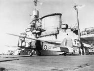 Asisbiz Fleet Air Arm 820NAS Fairey Albacore 5A taking off from HMS Formidable Sep 1942 IWM A11620