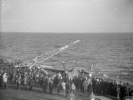 Asisbiz Fleet Air Arm 831NAS Barracuda being ditched aboard HMS Formidable off Norway 22 29th Aug 1944 IWM A25452