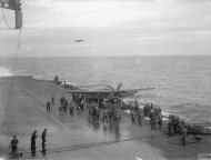 Asisbiz Fleet Air Arm 831NAS Barracuda landing damage aboard HMS Formidable off Norway 22 29th Aug 1944 IWM A25451