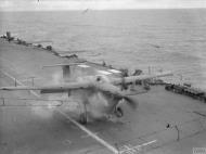 Asisbiz Fleet Air Arm 831NAS Barracuda landing mishap aboard HMS Formidable off Norway 22 29th Aug 1944 IWM A25450