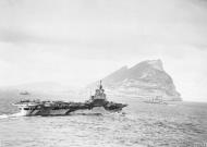 Asisbiz RN carrier HMS Formidable exercising with destroyers off Gibraltar 1941 IWM A15727