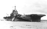 Asisbiz RN carrier HMS Formidable viewed from the bow 01