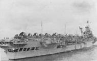 Asisbiz RN carrier HMS Formidable viewed from thr stern showing its complement of Corsairs 01