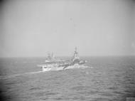 Asisbiz RN carrier HMS Formidable with Battleship HMS Nelson nr Mers El Kebir Mediterranean IWM A14166